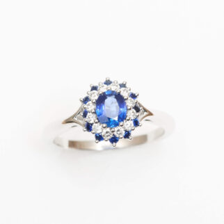 Bague Colombo - Saphir Peacock 0.49 carats