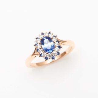 Bague Colombo - Saphir Bleu 0.74 carats