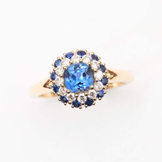 Bague Colombo - Saphir Vivid Blue 0.95 carats