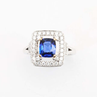 Bague Louise - Saphir Vivid Blue 1.32 carats.