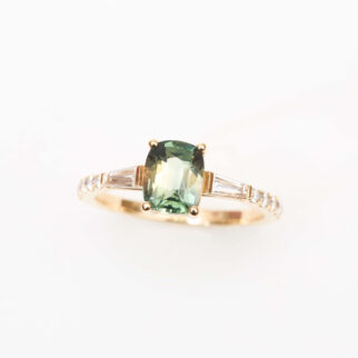 Bague Elahera - Saphir Vert 1.40 carats