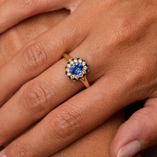 Bague Colombo - Saphir Peacock 0.95 carats