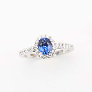 Bague Jaffna - Saphir Vivid blue 0.97 carats