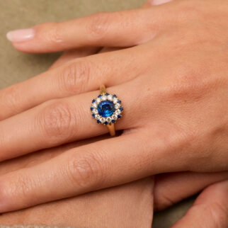 Bague Colombo - Saphir Vivid Blue 1.60 carats