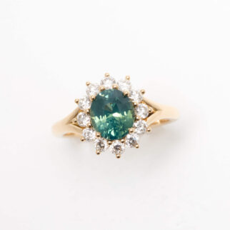 Bague Ella - Saphir Teal 2.23 carats