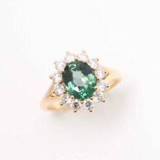 Bague Ella - Saphir Teal 2.56 carats