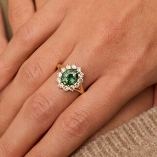 Bague Ella - Saphir Teal 2.56 carats