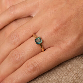Bague Trinco - Saphir Teal 1.47 carats
