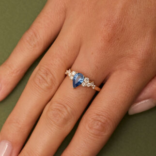 Bague Horana - Saphir Teal Indigo 1.16 carats