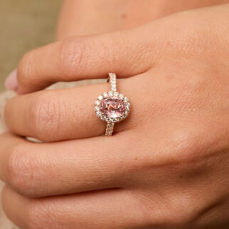 Bague Jaffna - Saphir Padparadscha 1.57 carats