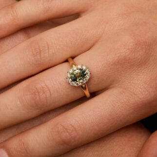 Bague Matara - Saphir Teal 1.18 carats