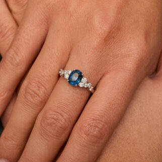 Bague Horana - Saphir Teal Indigo 1.85 carats