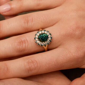Bague Colombo - Saphir Teal 3.08 carats