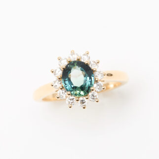 Bague Ella - Saphir Teal 1.56 carats