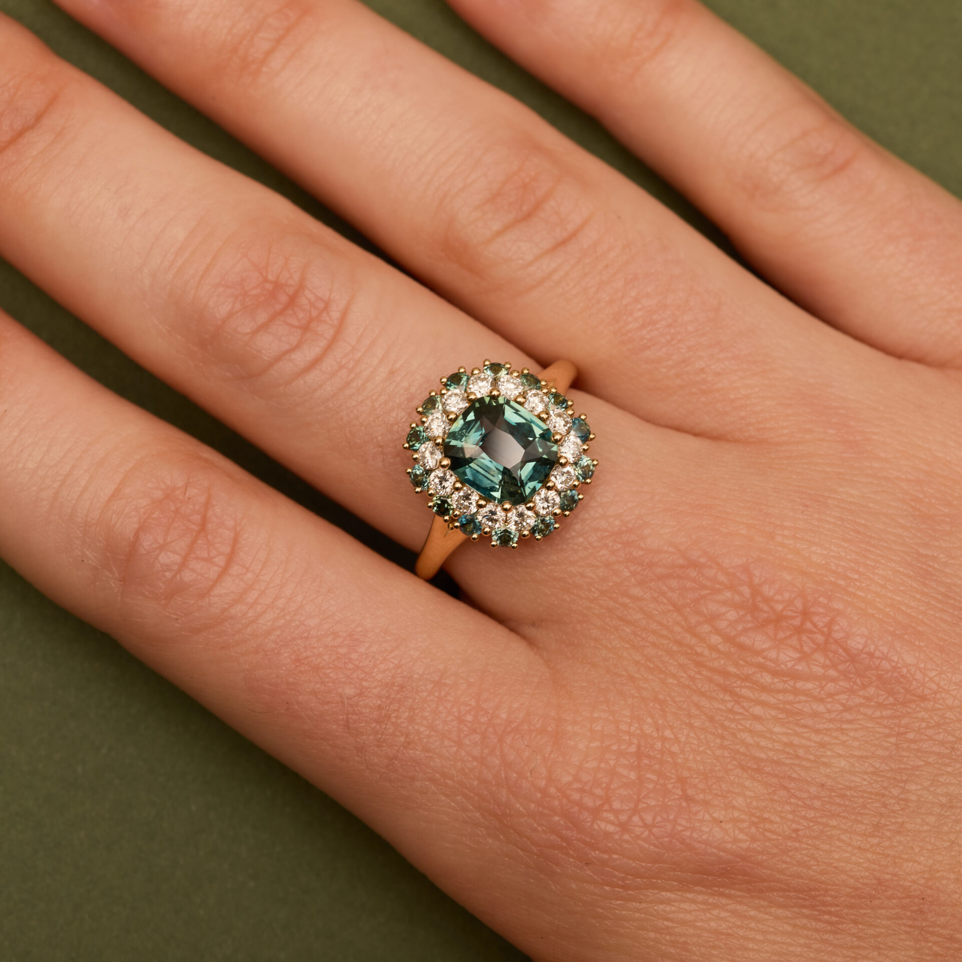 Bague Colombo - Saphir Teal 1.96 carats – Image 2