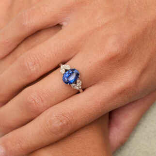 Bague Althea - Saphir Peacock 2.61 carats