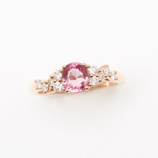 Bague saphir padparadscha