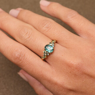 Bague Horana Rainbow - Saphir Teal 1.70 carats