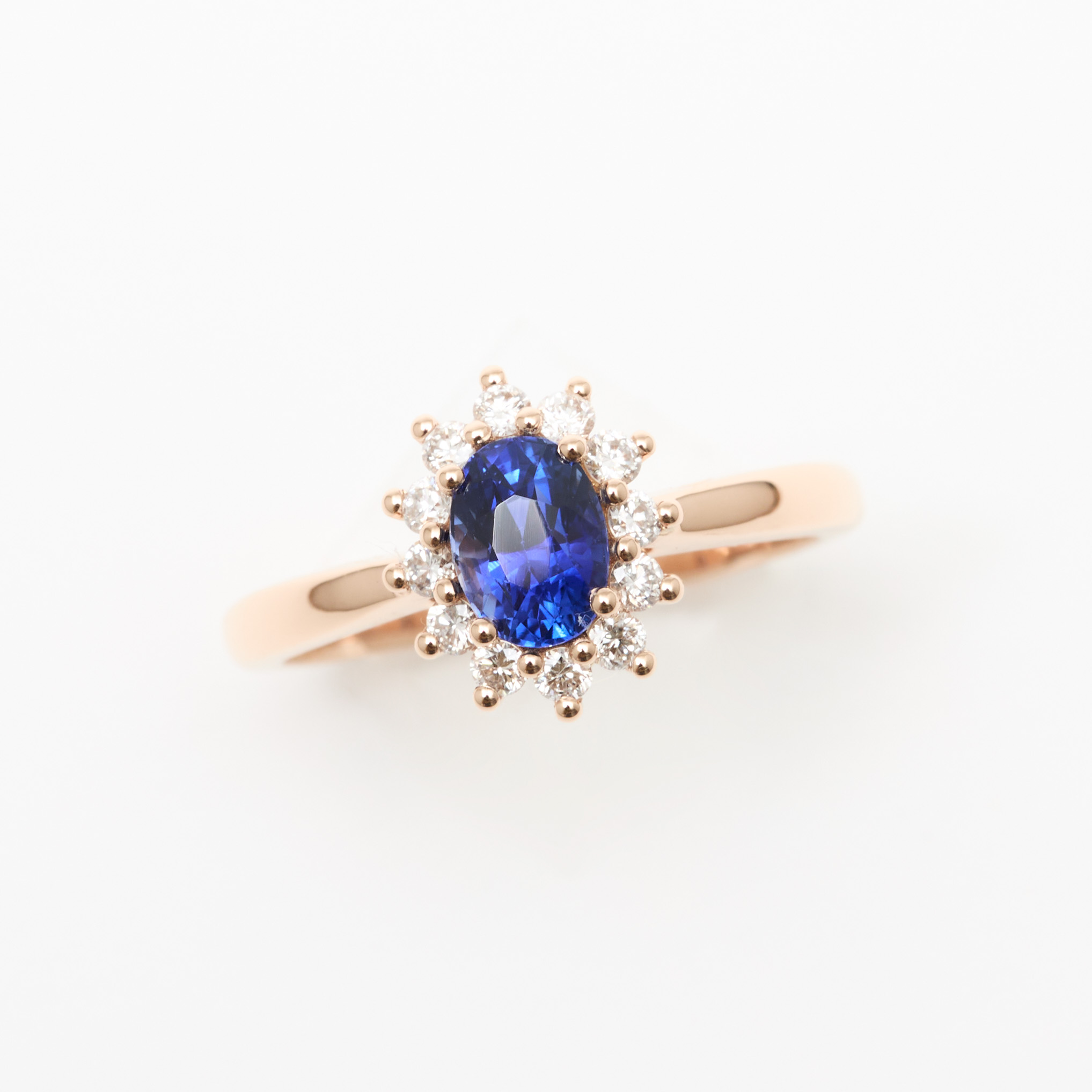 Bague Marguerite Saphir Bleu