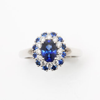 Bague Colombo - Saphir Peacock 1.05 carats