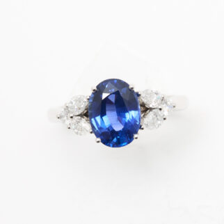 bague saphir peacock