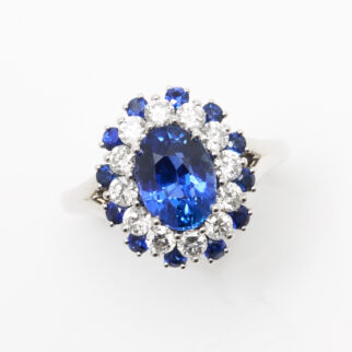 bague saphir peacock