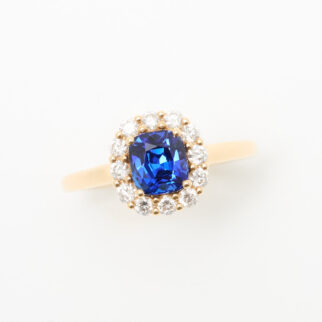 bague saphir or jaune