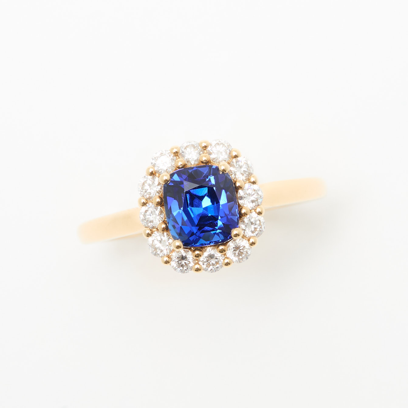 bague saphir or jaune