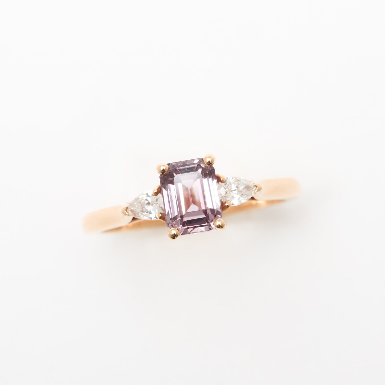 bague saphir rose