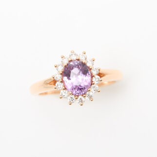 bague saphir rose