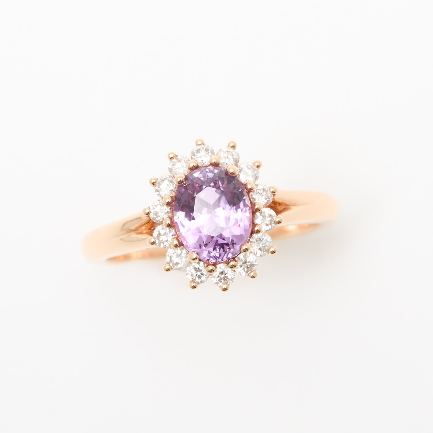 bague saphir rose