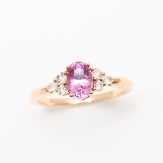 bague saphir rose