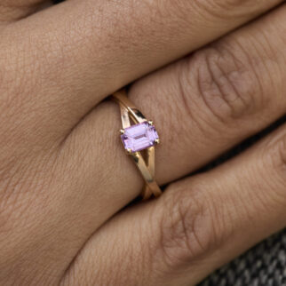 Bague Rosa - Saphir Rose 0.88 carats