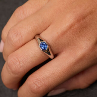 Bague Bold - Saphir Cornflower 1.01 carats