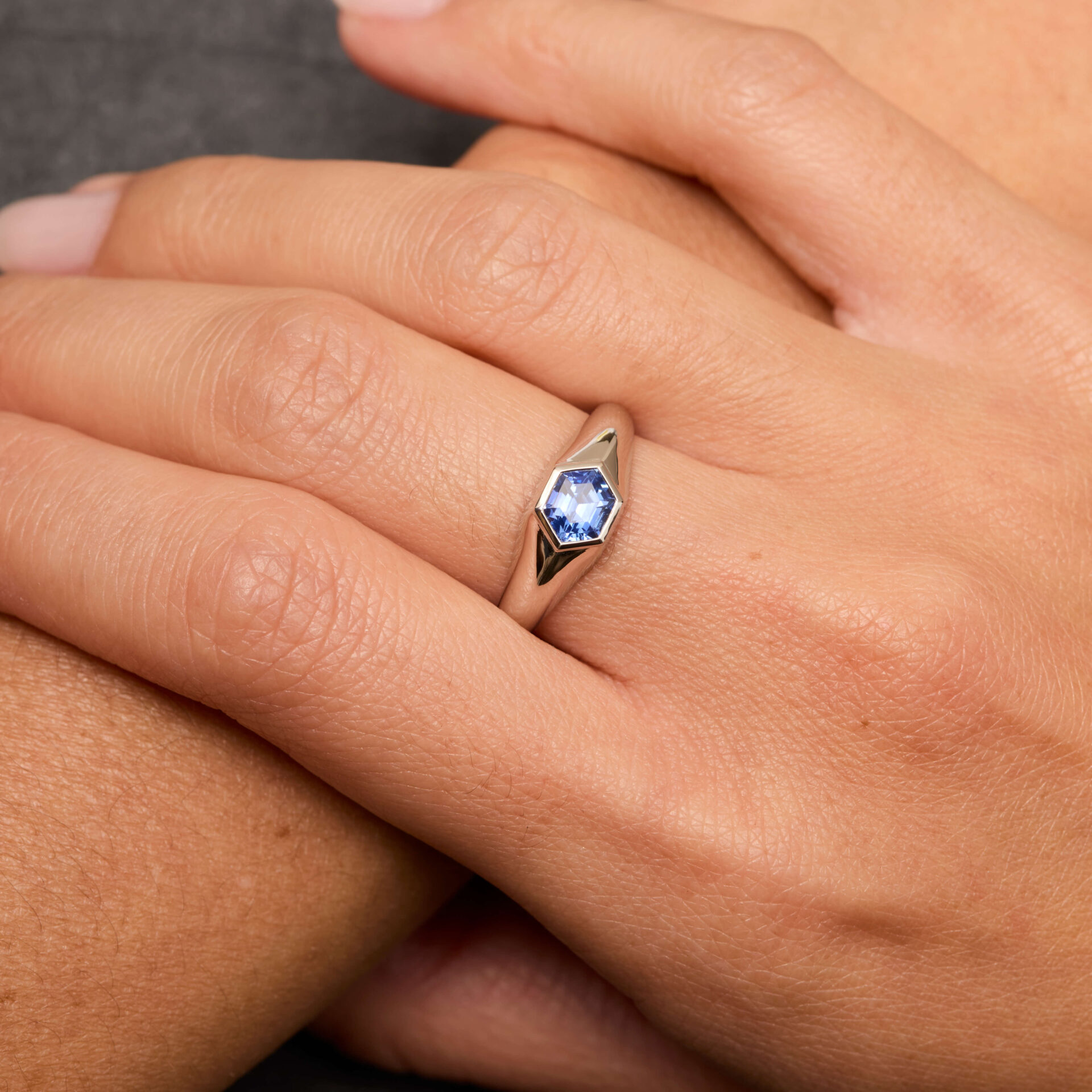 Bague Bold - Saphir Cornflower 1.01 carats – Image 3