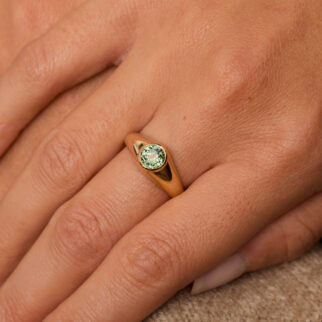 Bague Bold - Saphir Teal 1.37 carats