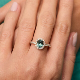 Bague Jaffna - Saphir Teal 2.04 cararts