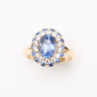 bague saphir cornflower
