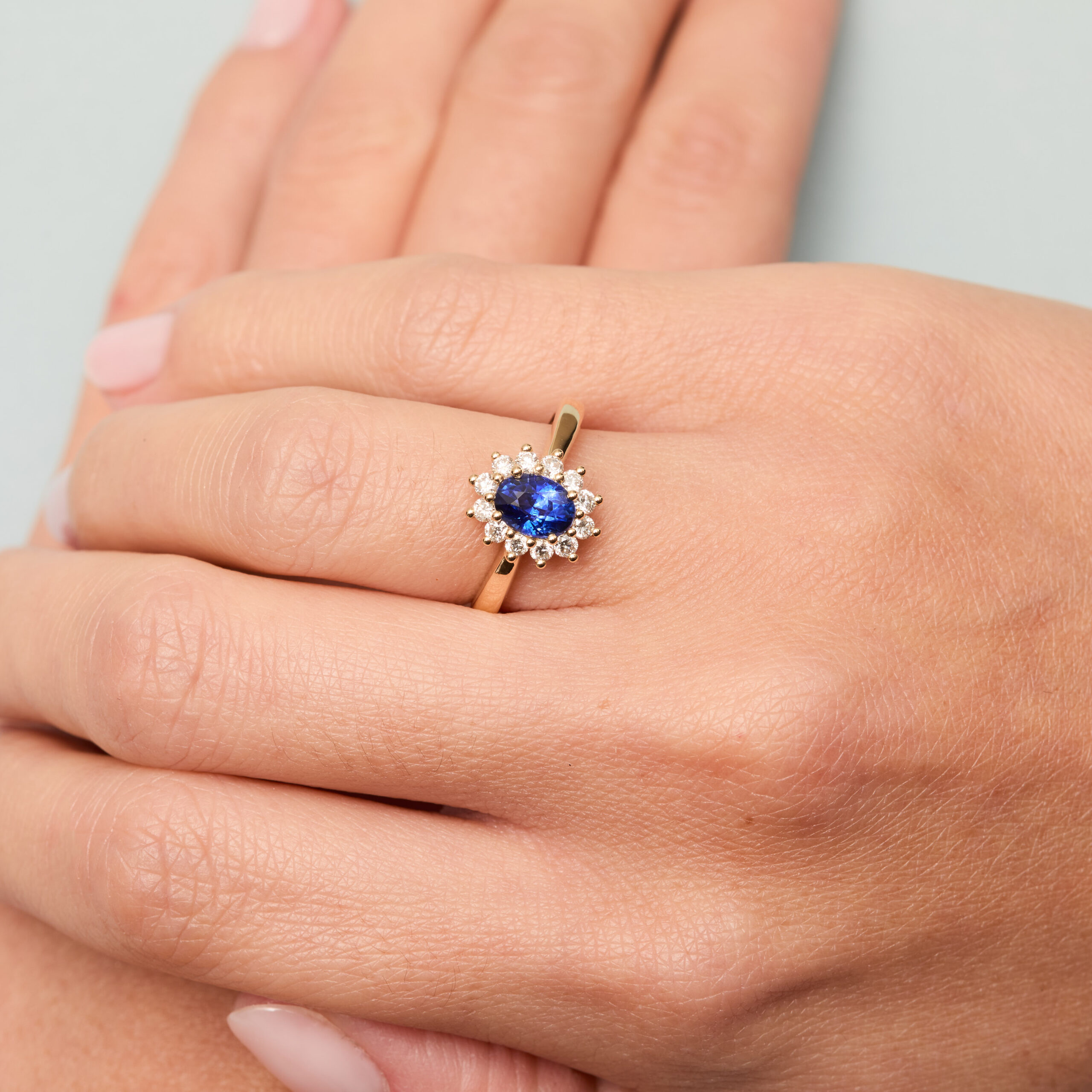 bague saphir peacock