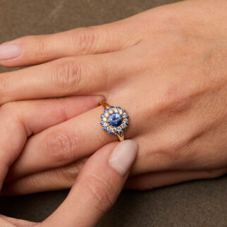 Bague Colombo - Saphir Cornflower 1.15 carats