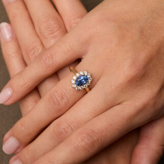 Bague Ella - Saphir Cornflower 1.63 carats