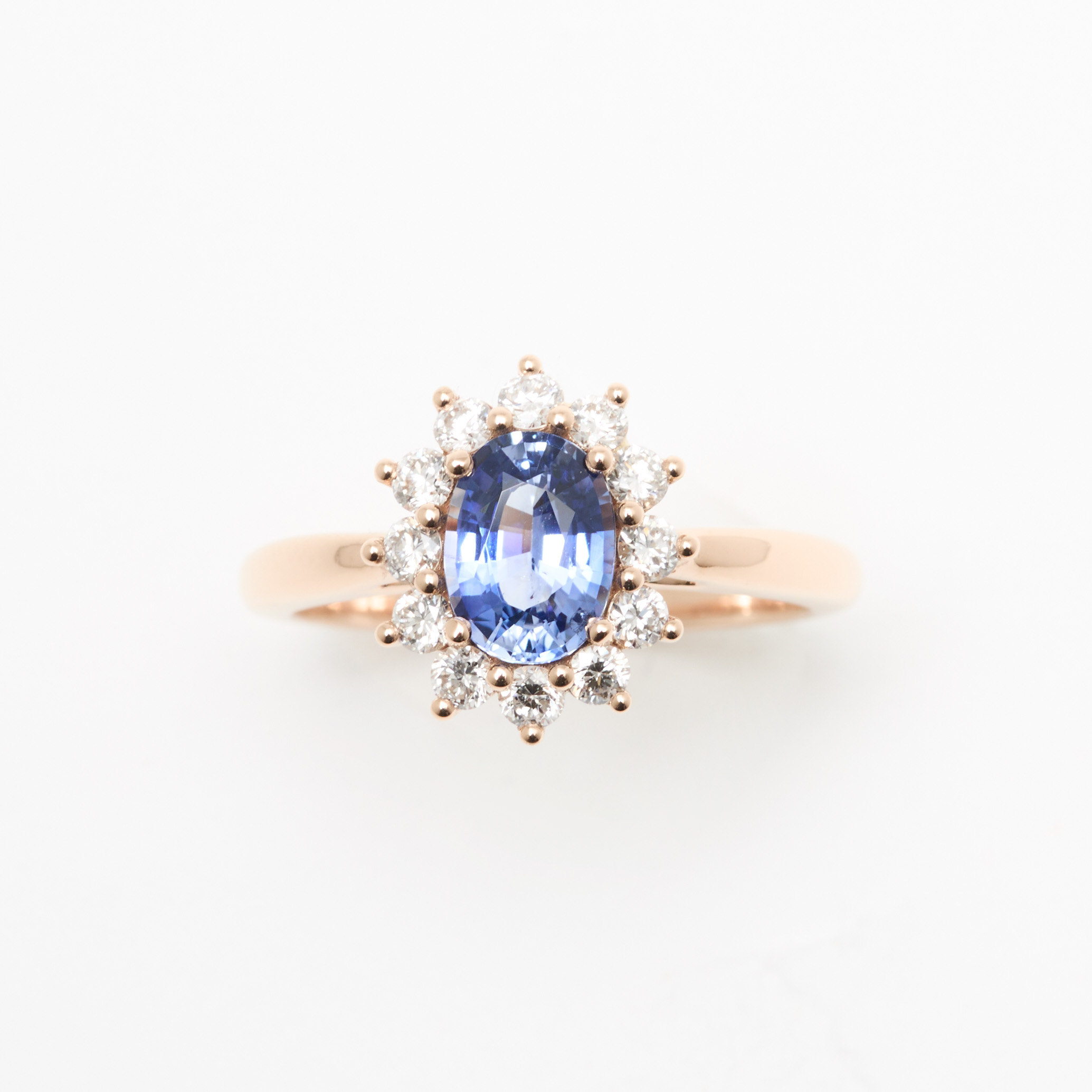 bague saphir cornflower