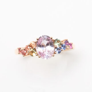 bague saphir rose