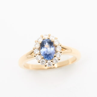 bague saphir cornflower