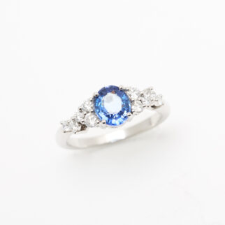 Bague saphir cornflower