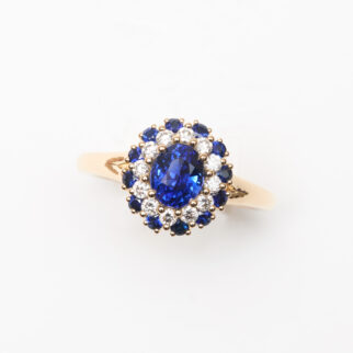 bague saphir peacock