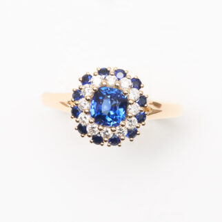 bague saphir peacock