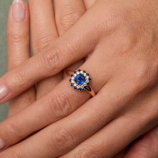 Bague Colombo - Saphir Peacock 1.01 carats