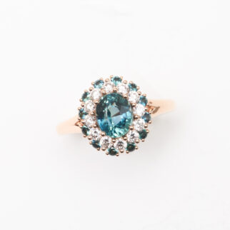 bague saphir teal