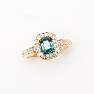 bague saphir teal